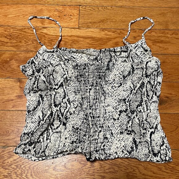 EUC Reformation Harley Spaghetti Strap Tank Top in Rattlesnake Size 8 - Picture 3 of 4